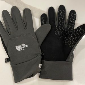 North Face Recycled eTip Gloves - size (M), color gray